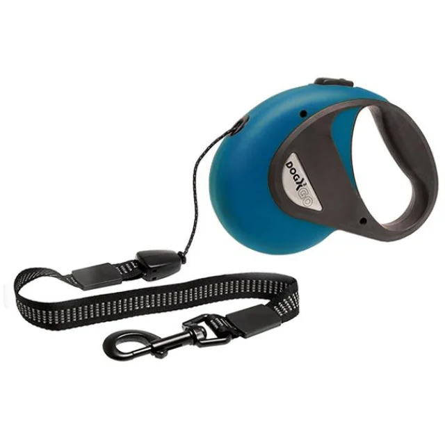 Поводок-рулетка Flamingo Dogx2Go Cord для собак до 50 кг, красный, размер L, 5 м