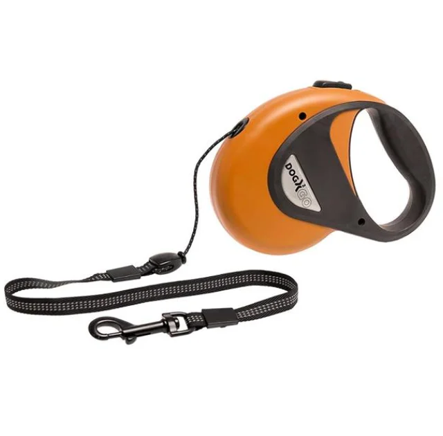 Поводок-рулетка Flamingo Dogx2Go Cord для собак до 20 кг, зелений, розмір M, 8 м