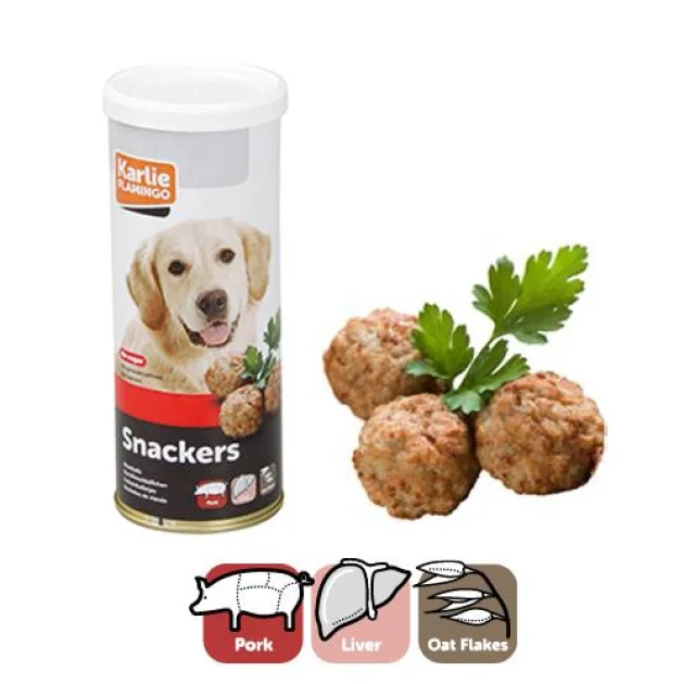 Лакомство Flamingo Meatballs натуральное для собак, мясные фрикадельки, 120 г