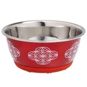 Миска Flamingo Bowl Selecta Red для собак и котов, 13 см, 500 мл