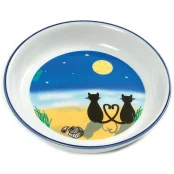Миска Flamingo Cat&Moon для собак и кошек, керамика, 200 мл