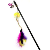 Игрушка Flamingo Ball&Feathers дразнилка, для кошек, 6 шт/уп, 50 см, цена за 1 шт