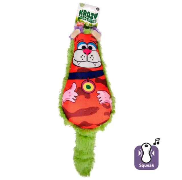 Іграшка Flamingo Crazy Critter звір, м'яка, для собак, 38х12х6.5 см