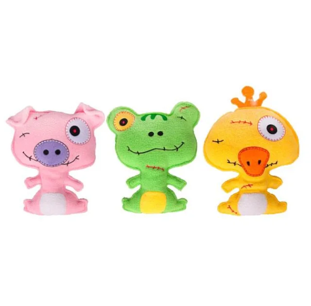 Іграшка Flamingo Zombeez м'яка, для собак, з наповнювачем, фліс, 20 см