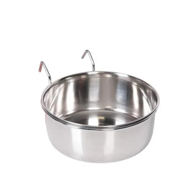 Миска Flamingo Small Animal Bowl навісна з гачком, для гризунів, нержавіюча сталь, розмір S, 300 мл