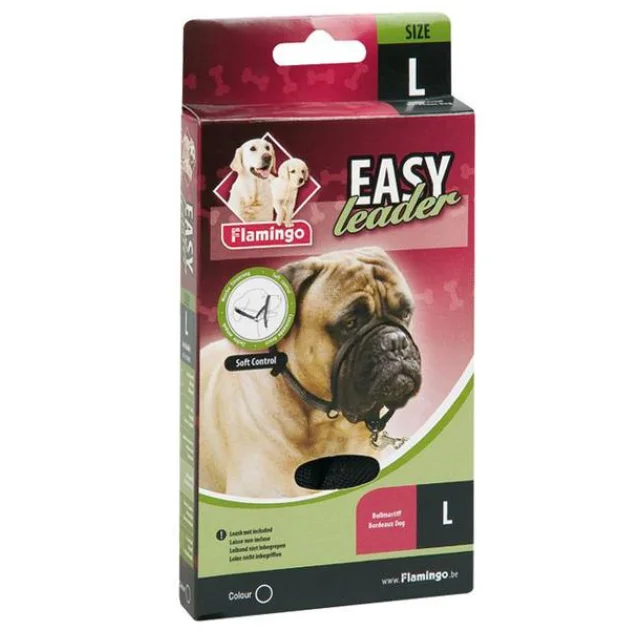 Намордник Flamingo Easy leader для коррекции поведения собак, бульмастиф, бордовыйсский дог, L