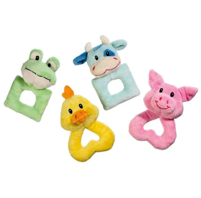 Іграшка Flamingo Puppy Toy кільце, для цуценят і собак малих порід, плюш, 12-14х9-11 см