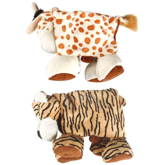 Игрушка Flamingo Plush Safari Animals складная, мягкая, для собак, плюш, 38х10х30 см