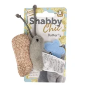 Игрушка Flamingo Shabby Chic Butterfly для кошек, плюш, с кошачьей мятой, 15 см