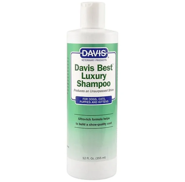 Шампунь Davis Best Luxury Shampoo для блиску вовни у собак і котів, концентрат, 355 мл
