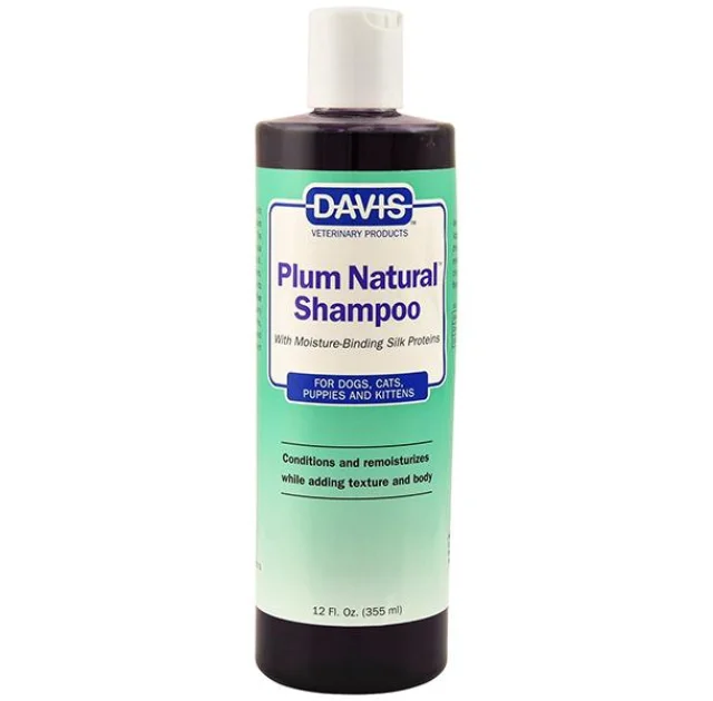 Шампунь Davis Plum Natural Shampoo с протеинами шелка для собак, котов, концентрат, 355 мл