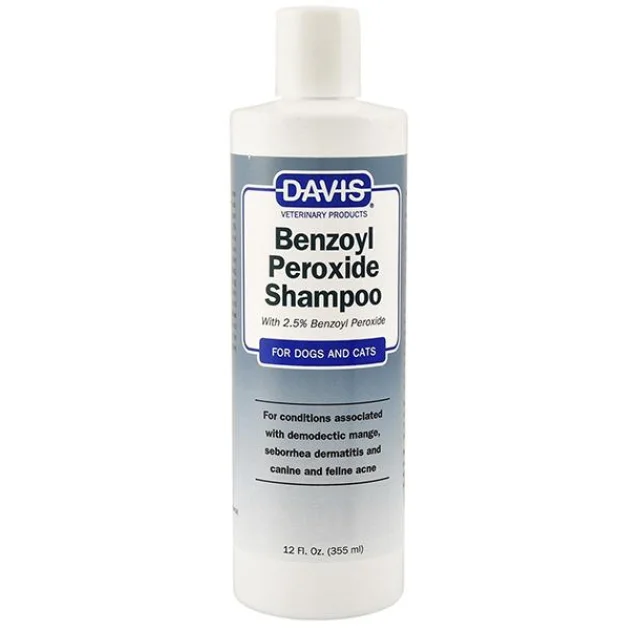 Шампунь Davis Benzoyl Peroxide Shampoo для собак и котов с демодекозом и дерматитами, 50 мл