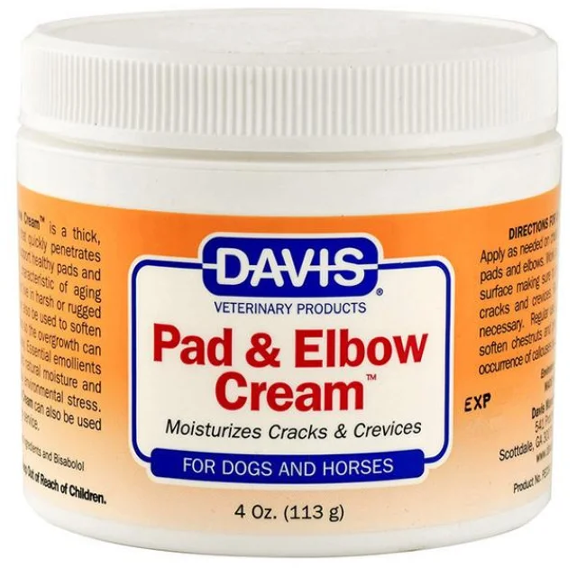 Крем Davis Pad & Elbow Cream заживляющий, для лап и локтей, собак и лошадей, 113 мл
