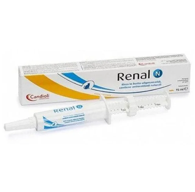 Паста Candioli Renal N для лікування хронічної ниркової недостатності у кішок і собак, 15 мл