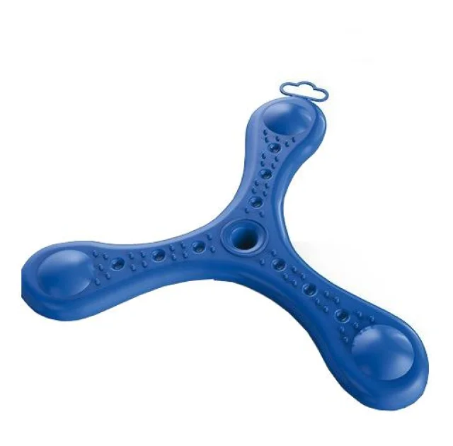 Игрушка фрисби Georplast Elika летающая для собак, 28×28×3 см, синяя