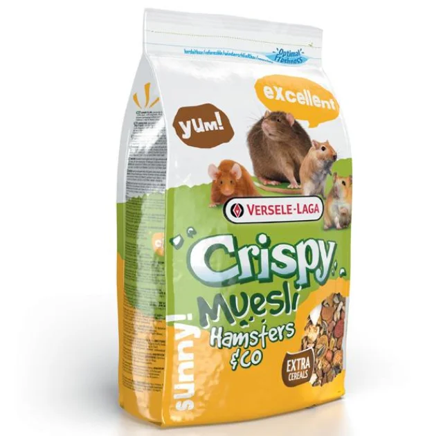 Корм Versele-Laga Crispy Muesli Hamster зерновая смесь для хомяков, крыс, мышей, песчанок, 1 кг