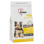 Сухой корм 1st Choice Puppy Toy&Small Chicken для щенков мини и малых пород, с курицей, 2.72 кг