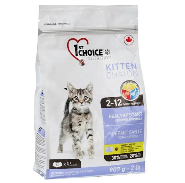 Сухий корм 1st Choice Kitten Healthy Start для кошенят від 2-х до 12-ти місяців, 10 кг