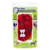 Нейлоновая шлея Coastal Bone Combo для собак, красная, 0.8×25-35 см