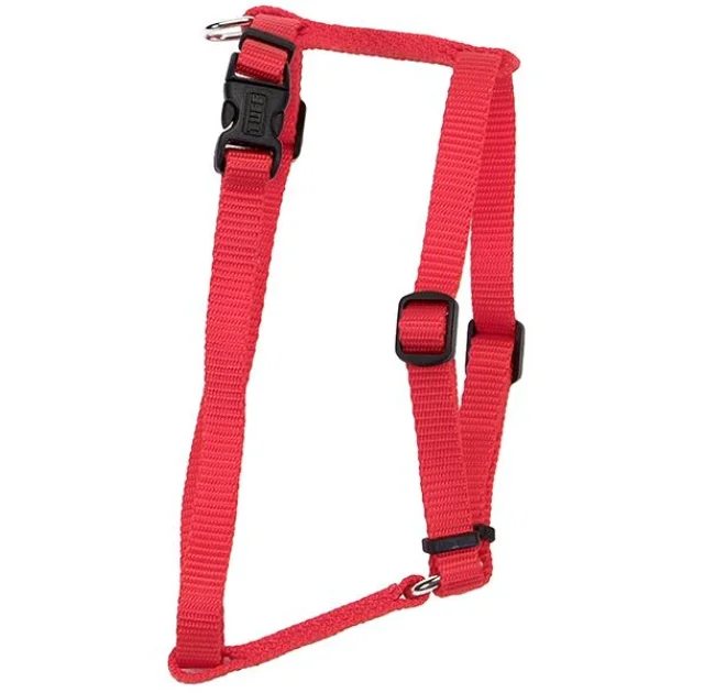 Нейлоновая шлея Coastal Nylon Adjustable для собак, красный, 1.6×40-66 см