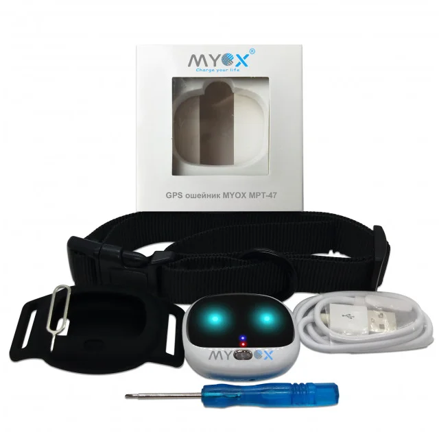 GPS Нашийник MYOX MPT-47CB для котів, чорний