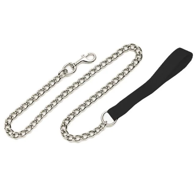 Поводок-цепочка Coastal Titan Chain Dog Leash для собак, черный, 10 мм×1.2 м