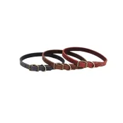 Кожаный ошейник Coastal Rustic для собак, бордовый, 1.6×40 см
