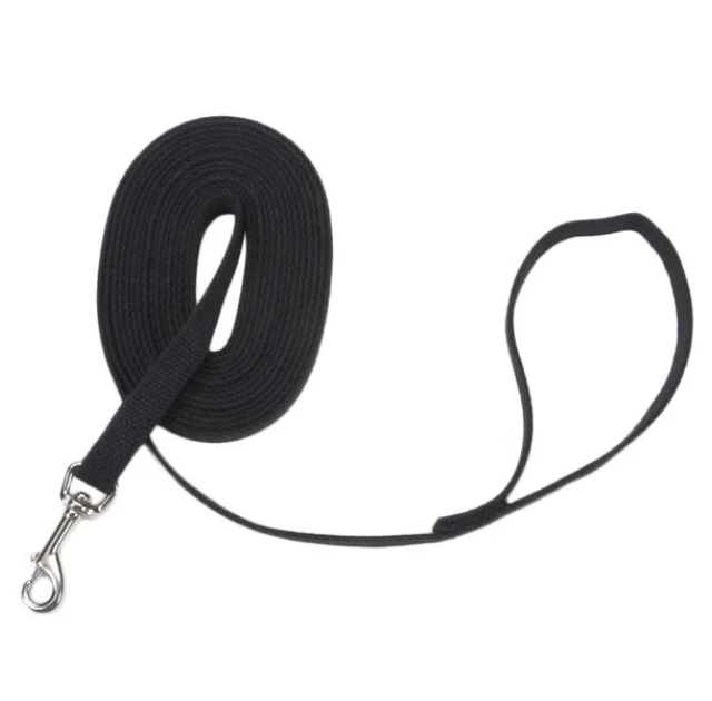 Поводок Coastal Cotton Web Training Leash для собак, котон, черный, 1×6 м