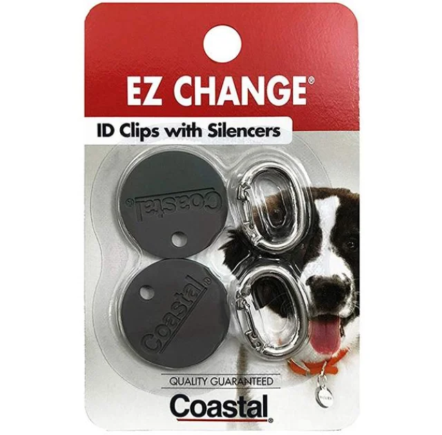 Клипса с заглушкой на ошейник Coastal EZ Change ID Clip для собак, 1.6×2.2 см
