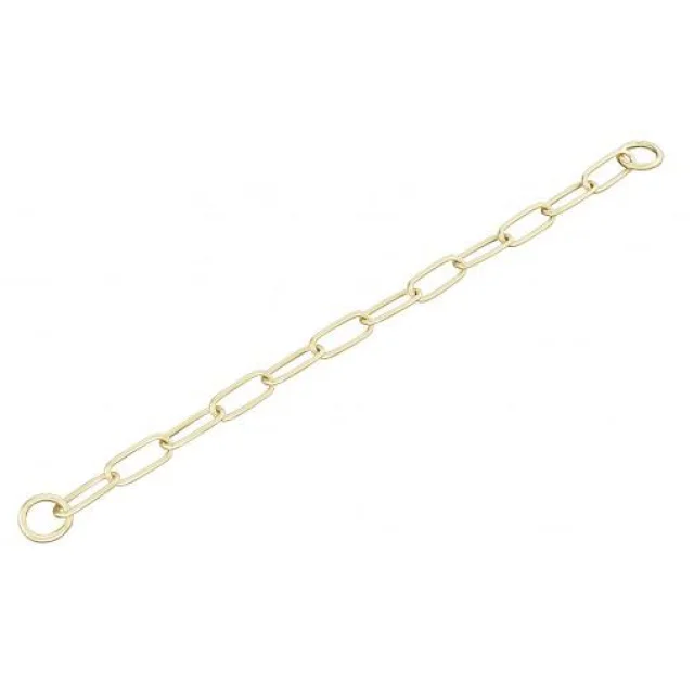 Ошейник с широким звеном Sprenger Extra Long Link для собак, 4 мм, полированная латунь, 63 см