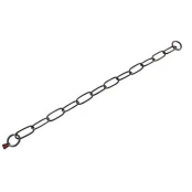 Нашийник Sprenger Extra Long Link для собак, з широким ланкою, чорна сталь, 4 мм, 72 см