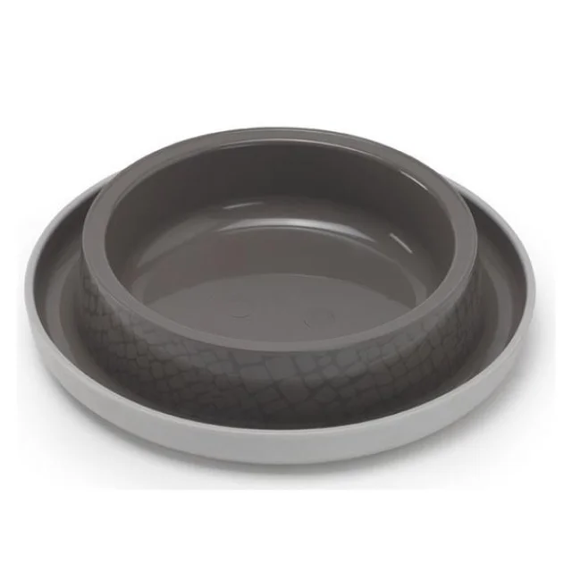 Миска Moderna Trendy Dinner Cat WildLife для кошек и собак, пластик, светло-коричневая, 210 мл, d-15 см