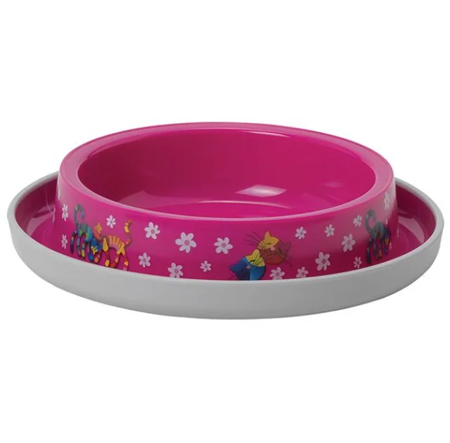 Миска Moderna Trendy Dinner Friends Forever для кошек, ярко-розовая, 210 мл, d-15 см
