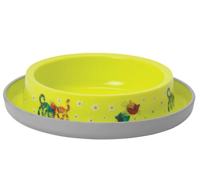 Миска Moderna Trendy Dinner Friends Forever для котів, лимонна, 210 мл, d-15 см
