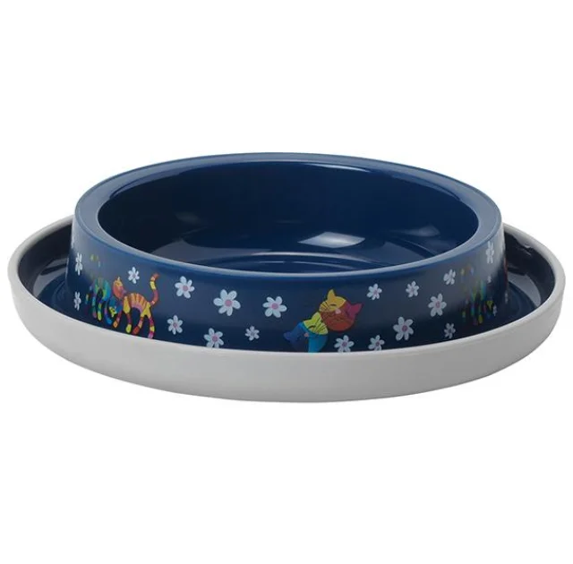 Миска Moderna Trendy Dinner Friends Forever для кошек, черничная, 210 мл, d-15 см