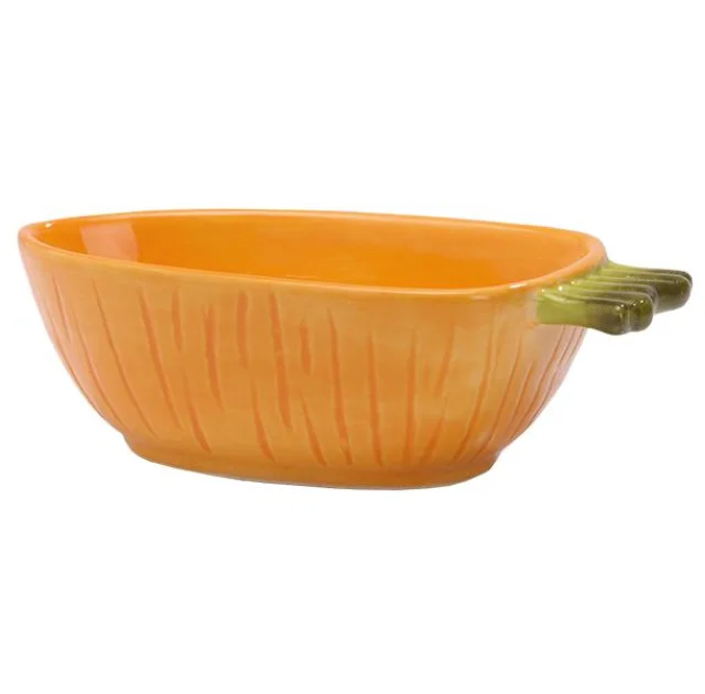Керамічна миска Pet Pro Морквина для кроликів і морських свинок, 15×8×5 см