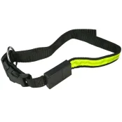 Нейлоновый ошейник Pet Pro с огоньками для собак, желтый, 55-70 см×25 мм