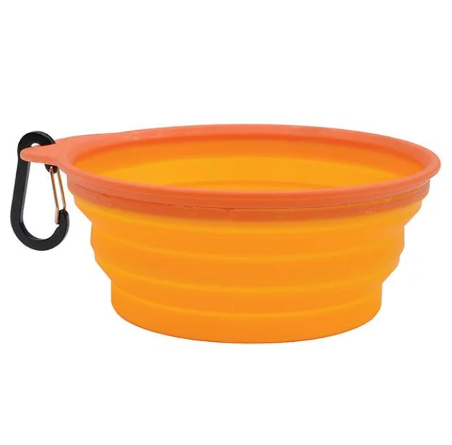 Складная миска Remington Collapsible Travel Bowl для собак и кошек, с карабином, силикон, 600 мл