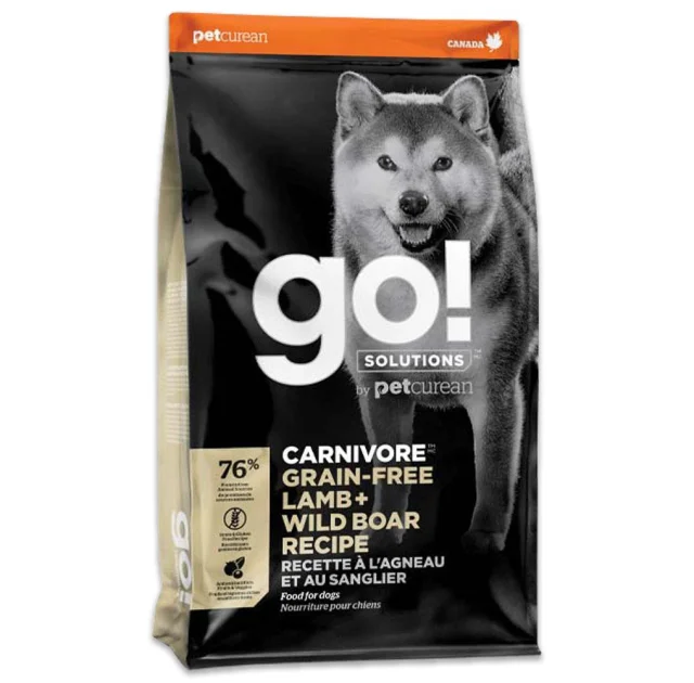 Сухий корм GO! Solutions Carnivore беззерновий, для собак і цуценят, з ягням і диким кабаном, 10 кг