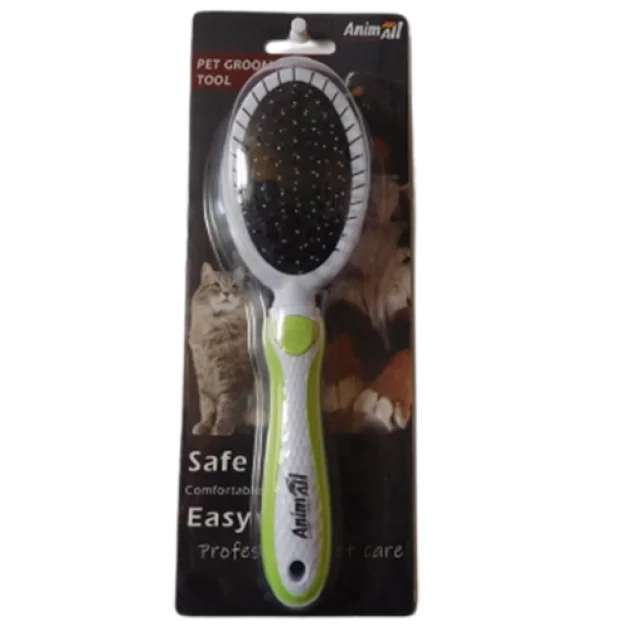 Гребінець-щітка 2 в 1 AnimAll Groom, зелена