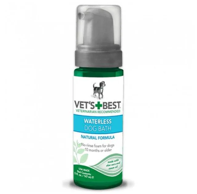 Моющая пена Vet`s Best Waterless Dog Bath экспресс-чистка без воды для кошек, 147 мл