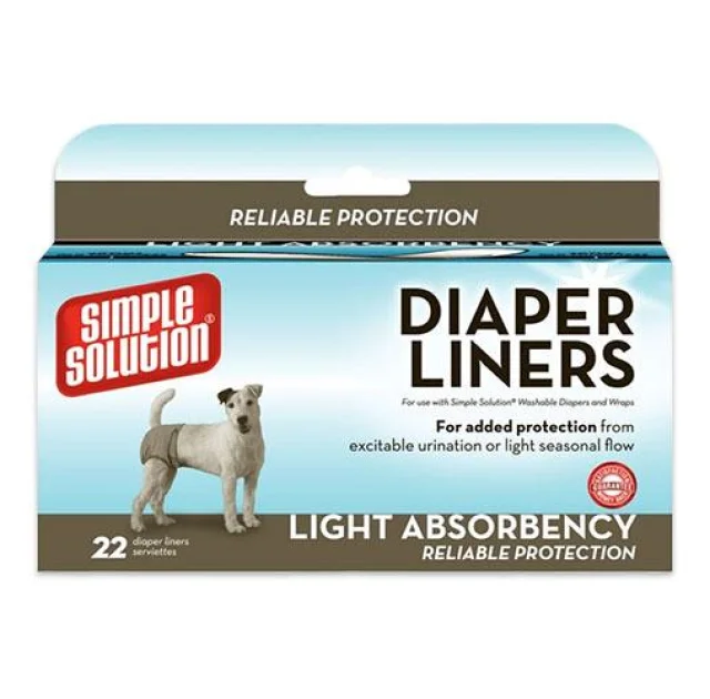 Гігієнічні прокладки для тварин Simple Solution Disposable Diaper Liners - Light Flow, 22 шт