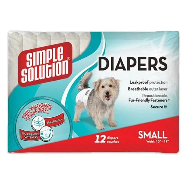 Гігієнічні підгузники для тварин Simple Solution Disposable Diapers Small, 30 шт