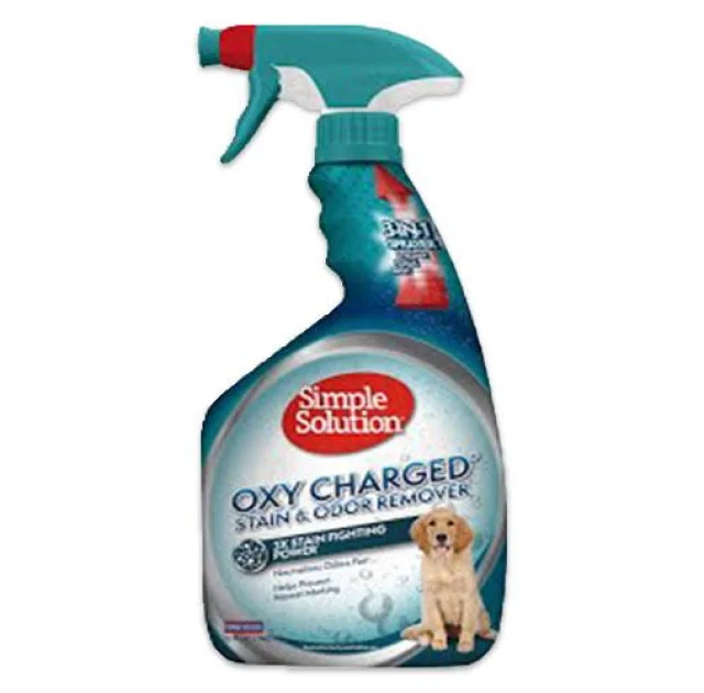 Спрей Simple Solution Oxy Charged Stain & Odor Remover для нейтралізації запахів і плям c киснем, 945 мл