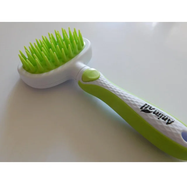 Силіконовий гребінець AnimAll Groom, зелений