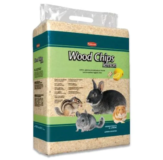 Гігієнічний наповнювач Padovan Wood chips Lemon для гризунів 4 кг, 56 л