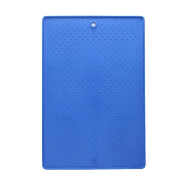 Килимок Dexas Pet Bowl, антиковзаючий для собак і котів, великий, блакитний, 43х57 см