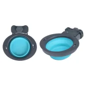 Миска для клетки Dexas Kennel Bowl для собак и кошек, голубая, 240 мл