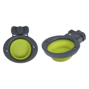Миска для клетки Dexas Kennel Bowl для собак и кошек, зеленая, 240 мл