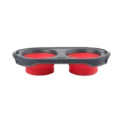 Миска Dexas Pet Feeder складная миска, для собак, красная, 1200 мл